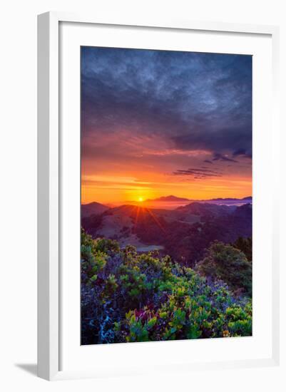 Late Spring Sunrise Magic, Mount Diablo, Lafayette, California, Oakland-Vincent James-Framed Photographic Print