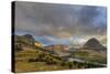 Late Stormy Light Above Hidden Lake at Logan Pass in Glacier National Park, Montana, Usa-Chuck Haney-Stretched Canvas