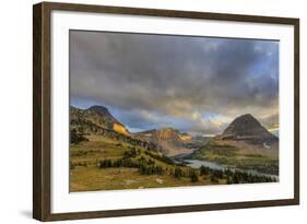 Late Stormy Light Above Hidden Lake at Logan Pass in Glacier National Park, Montana, Usa-Chuck Haney-Framed Photographic Print