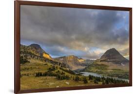 Late Stormy Light Above Hidden Lake at Logan Pass in Glacier National Park, Montana, Usa-Chuck Haney-Framed Photographic Print