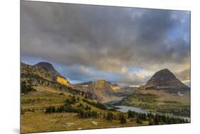 Late Stormy Light Above Hidden Lake at Logan Pass in Glacier National Park, Montana, Usa-Chuck Haney-Mounted Premium Photographic Print