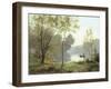 Late Summer Afternoon on the Lake-Albert Gabriel Rigolot-Framed Premium Giclee Print