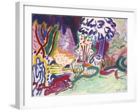 Late Summer Border-Gerry Baptist-Framed Giclee Print