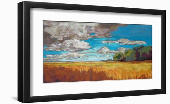 Late Summer Clouds-null-Framed Art Print