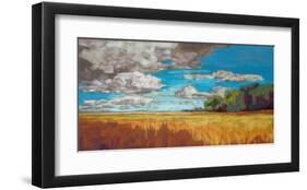 Late Summer Clouds-null-Framed Art Print