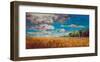 Late Summer Clouds-null-Framed Art Print