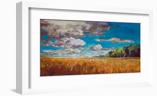 Late Summer Clouds-null-Framed Art Print