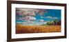 Late Summer Clouds-null-Framed Art Print