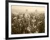 Late Summer Field of Ironweed, Sneezeweed and Yarrow Flower, Kentucky, USA-Adam Jones-Framed Photographic Print