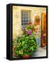 Late Summer in the Tuscan Village of Volpaia, Tuscany, Italy-Richard Duval-Framed Stretched Canvas