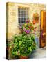 Late Summer in the Tuscan Village of Volpaia, Tuscany, Italy-Richard Duval-Stretched Canvas