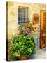 Late Summer in the Tuscan Village of Volpaia, Tuscany, Italy-Richard Duval-Stretched Canvas
