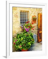 Late Summer in the Tuscan Village of Volpaia, Tuscany, Italy-Richard Duval-Framed Photographic Print