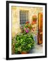 Late Summer in the Tuscan Village of Volpaia, Tuscany, Italy-Richard Duval-Framed Photographic Print