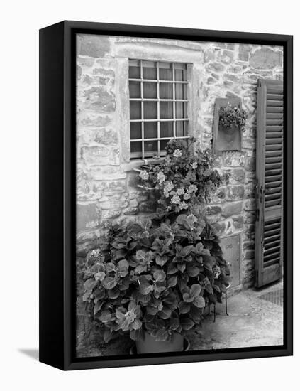 Late Summer in the Tuscan Village of Volpaia, Tuscany, Italy-Richard Duval-Framed Stretched Canvas