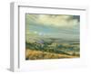 Late Summer on the Downs at Poynings, 1995-Margaret Hartnett-Framed Giclee Print