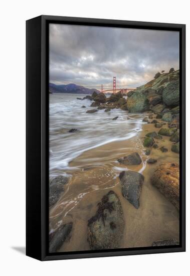 Late Summer Seascape at Golden Gate Bridge San Francisco-Vincent James-Framed Stretched Canvas