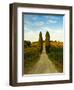 Late Summer Wine Scene in the Hills of Panzano, Tuscany, Italy-Richard Duval-Framed Photographic Print