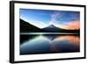 Late Sunset Reflection and Clouds at Trillium Lake, Mount Hood Oregon-Vincent James-Framed Photographic Print