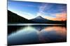 Late Sunset Reflection and Clouds at Trillium Lake, Mount Hood Oregon-Vincent James-Mounted Photographic Print