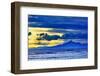 Late sunset view of Mount Agung volcano on the island of Bali, Indonesia.-Greg Johnston-Framed Photographic Print