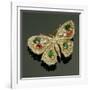 Late Victorian Multi-Gem Set Butterfly Brooch, C.1880-English School-Framed Giclee Print