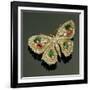 Late Victorian Multi-Gem Set Butterfly Brooch, C.1880-English School-Framed Giclee Print