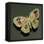 Late Victorian Multi-Gem Set Butterfly Brooch, C.1880-English School-Framed Stretched Canvas