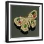 Late Victorian Multi-Gem Set Butterfly Brooch, C.1880-English School-Framed Giclee Print