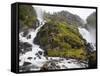 Latefoss Waterfalls, Odda, Hordaland, Norway, Scandinavia, Europe-Marco Cristofori-Framed Stretched Canvas