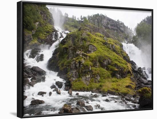 Latefoss Waterfalls, Odda, Hordaland, Norway, Scandinavia, Europe-Marco Cristofori-Framed Photographic Print