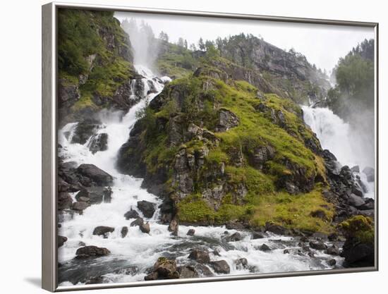 Latefoss Waterfalls, Odda, Hordaland, Norway, Scandinavia, Europe-Marco Cristofori-Framed Photographic Print