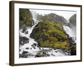 Latefoss Waterfalls, Odda, Hordaland, Norway, Scandinavia, Europe-Marco Cristofori-Framed Photographic Print