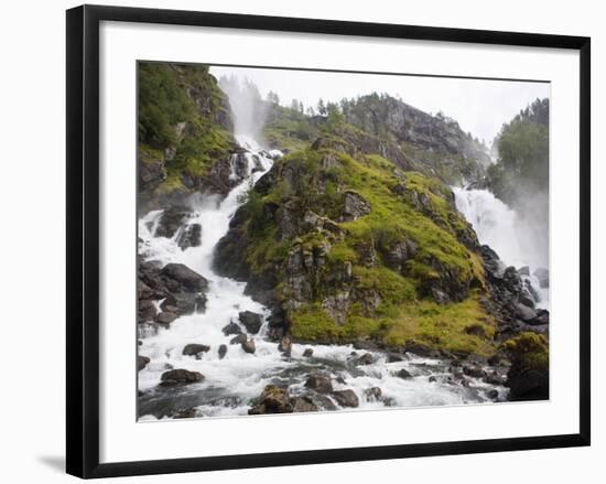 Latefoss Waterfalls, Odda, Hordaland, Norway, Scandinavia, Europe-Marco Cristofori-Framed Photographic Print