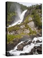 Latefoss Waterfalls, Odda, Hordaland, Norway, Scandinavia, Europe-Marco Cristofori-Stretched Canvas