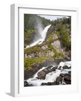 Latefoss Waterfalls, Odda, Hordaland, Norway, Scandinavia, Europe-Marco Cristofori-Framed Photographic Print