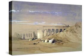 Lateral View of the Temple Called Typhonaeum at Dendera, Egypt, 19th Century-David Roberts-Stretched Canvas