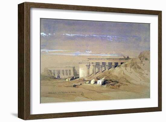 Lateral View of the Temple Called Typhonaeum at Dendera, Egypt, 19th Century-David Roberts-Framed Giclee Print