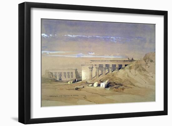 Lateral View of the Temple Called Typhonaeum at Dendera, Egypt, 19th Century-David Roberts-Framed Giclee Print