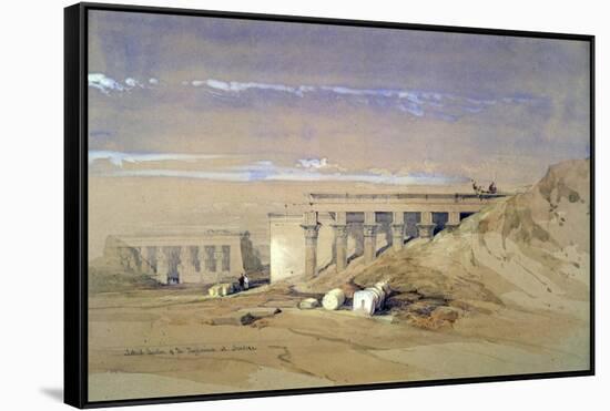 Lateral View of the Temple Called Typhonaeum at Dendera, Egypt, 19th Century-David Roberts-Framed Stretched Canvas