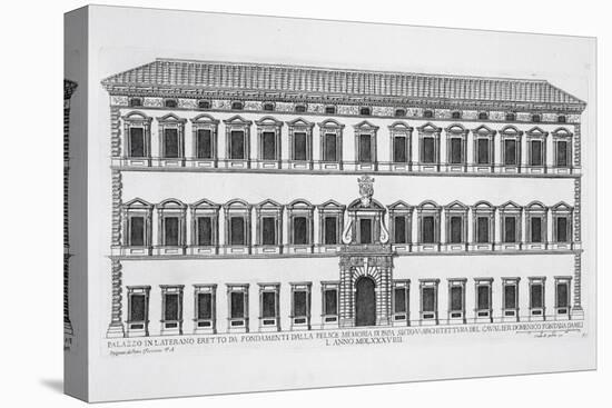 Lateran Palace, Rome, Commissioned by Pope Sixtus V and Designed by Domenico Fontana-Pietro Ferrerio-Stretched Canvas