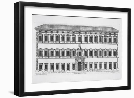 Lateran Palace, Rome, Commissioned by Pope Sixtus V and Designed by Domenico Fontana-Pietro Ferrerio-Framed Giclee Print