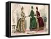 Latest Paris Fashions 1885-null-Framed Stretched Canvas