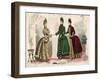 Latest Paris Fashions 1885-null-Framed Art Print
