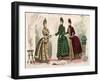 Latest Paris Fashions 1885-null-Framed Art Print