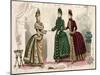 Latest Paris Fashions 1885-null-Mounted Art Print