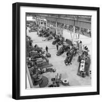 Lathe Workshop Area, Park Gate Iron and Steel Co, Rotherham, South Yorkshire, 1964-Michael Walters-Framed Photographic Print