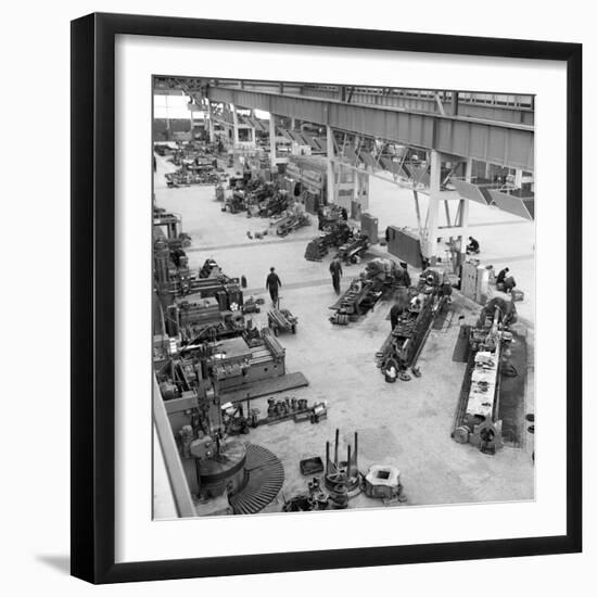 Lathe Workshop Area, Park Gate Iron and Steel Co, Rotherham, South Yorkshire, 1964-Michael Walters-Framed Photographic Print