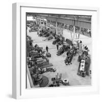 Lathe Workshop Area, Park Gate Iron and Steel Co, Rotherham, South Yorkshire, 1964-Michael Walters-Framed Photographic Print