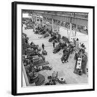 Lathe Workshop Area, Park Gate Iron and Steel Co, Rotherham, South Yorkshire, 1964-Michael Walters-Framed Photographic Print